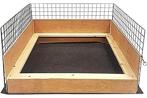 P Dot Wolf Dog Play Pen - Heavy Duty, Whelping Box/Pen for Puppies, Dog Fence, Puppy Play Pen, Cat, & Small Animal - Pet Exercise Playpen, Dog Playpen, Dog Pen Indoor/Outdoor For Breeding Puppies