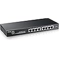 Zyxel 8-Port GbE Smart Hybrid Mode Switch | Standalone or Nebula Cloud | Desktop | Fanless [GS1915-8]