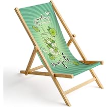 Chaise Longue Pliante Ferocity En Bois De Bouleau - Housse Fleurs Pastel | 3 Positions | Portance 120kg | Pour Jardin Ou Plage