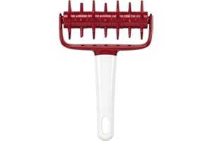 Lily cook CMKP5310 Rodillo Marcador Masa 17,5 CM, Rojo/Gris, 11,60 x 4,90 x 17,70 cm