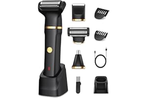 HOUPOO Manscape 3-in-1 Body Trimmer for Men - Waterproof Rechargeable