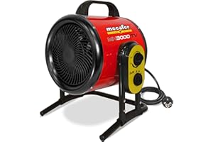 Mecafer mh3000vt Chauffage Atelier Soufflant 3000W Turbo maximum 40m²