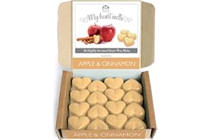 Apple Cinnamon Wax Melt s- 16 x 5g Cinnamon and Apple Strong Scented Wax Melts in a Gift Box - Spotless Leopard