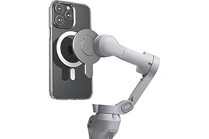 ENCASED Magnetischer Adapter für DJI Osmo Mobile Smartphone Gimbal Stabilisator - Kompatibel mit MagSafe (DJI OM 4/4 SE/5/6/7/7P)