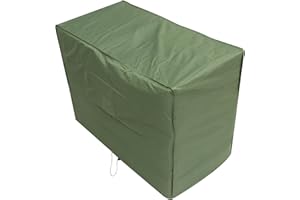 Oxbridge Green 2 Seater Outdoor Garden Bench Cover 1.34m x 0.7m x 0.99m/4.4ft x 2.25ft x 3.25ft 5 YEAR GUARANTEE