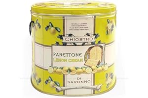 Chiostro di Saronno Italian Lemon Cream Panettone Milano Cake Treat Tin Gift 1kg