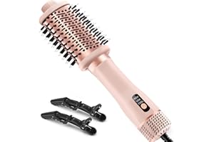 YGOVVK Asciugacapelli Spazzola, Professionale Agli Ioni Negativi One-Step - Tecnologia a Ioni per Asciugatura Rapida, Controllo Crespo ed Effetto Salon | Aria Calda per Capelli Lisci e Voluminosi