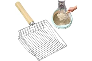 BINYI Katzenklo Schaufel Katzenstreuschaufel Metall Katzenschaufel für Katzenklo Katzenstreu Schaufel für Katzentoilette Lochabstand 7mm Cat Litter Scoop Streuschaufel Katzen Zubehör Schaufel für Klo