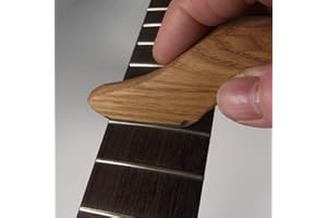 GENERIC Chris Alsop Guitar Fret Crowning File. 2.5mm Diamond File with Oak Handle