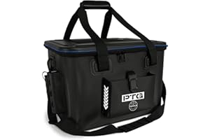 PRO TACKLE GEAR Pro Tackle Eva Bag - Tackle Bakkan - Stilvolle und durchdachte Angeltasche mit Rutenhaltern, Zangenhalter