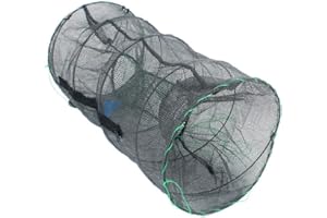 ‎CLISPEED CLISPEED Fischreuse Fischernetz Eisendraht Reusen Fischkescher Krebsfalle Köderfischreuse Fischfangnetz Angel Netz Zubehör