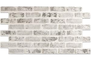 Decoresin Pannello Finto Mattone Ricostruito in Polistirolo Resinato (Monocrom)