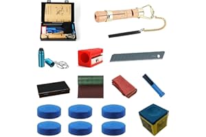 GENERIC Snooker Cue Tip Clamp Repair Tool Kit for Billiard Cue Repair and Leather Replacement,Snooker Accessories,Snooker Tip Shaper,Cue Tip Trimmer