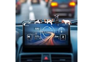 KIAYOO Cat Car Interior Accessories Dashboard Decorations, 5PCS Cute Fun Car Dash Decor Rearview Mirror Ornament Gift for Women Girls Men Boys