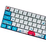 Sunzit Keycaps, 61 Keycaps OEM PBT Keycaps Full Set Keycap PBT Dye-Sublimation Keycap for GH60 / RK61 / ALT61 / Annie/Keyboar