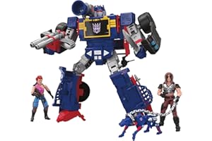 HASBRO Transformers Collaborative G.I. Joe x, Soundwave Dreadnok Thunder Machine Figures, Zartan and Zarana