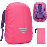 GADITIEK 35L Waterproof Rain Cover for Kids with Reflector and Storage Bag, Rain Cover for School Backpack, Visible in the Da