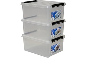 ORTHEX SmartStore 35083903 3er-Set Clipbox Smart Store Classic 15, 14 Liter , transparent