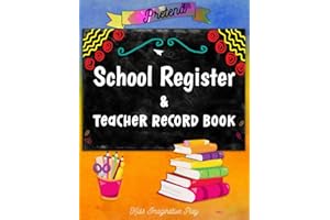 Pretend School Register and Teacher Record Book: Kids Imaginative Play