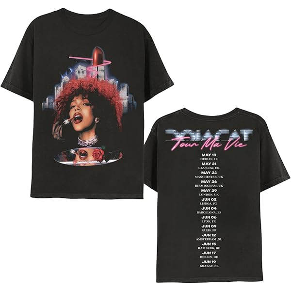 Doja Cat T Shirt Planet Her Space Logo Official Unisex Black