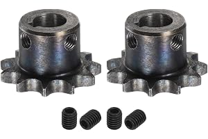 Kvartsman 2 stycken ISO/DIN 06B-1 rullkedjehjul B-typ 12 mm hål A3-stål