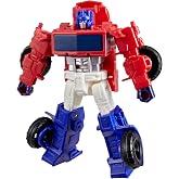 Transformers CYBERWORLD Optimus Prime Cyber Changers 4 inch Action Figure, Quick Change to Truck Mode, Boys and Girls 6 Years Old and