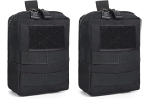 UBORSE 2 Pack Tactical MOLLE Pouch Utility Waist Pack EDC Bag Military Small Gear Gadget for Outdoor Hunting, Camping, Hiking,Trekking