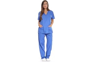 Just Love Women's Scrub Sets Six Pocket Medical Scrubs (V-Neck with Cargo Pant)