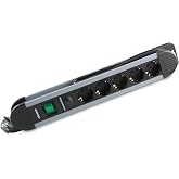 S-link SPGKS05 1.5m 3G1.5mm2 900 Joule 5Li Akım Kor. Gri Priz &Ccedil;oklayıcı