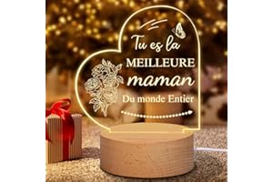 Coldbling Cadeau Fete des Meres, Maman Veilleuse, Cadeau Maman, Idée Cadeaux Fête des Mères, Cadeau Maman Anniversaire, Cadeau Maman Original, Lampe Cadeau Maman