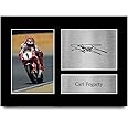 HWC Trading A4 Carl Fogarty World Champion Gifts Printed Signed Autograph Picture for Superbike Racing Fans