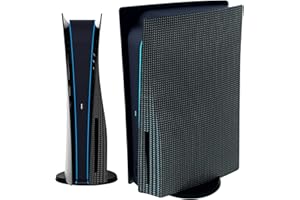 Q-View Q-View Façade pour PS5 Hydro avec design personnalisé – Plaques de protection pour PS5 avec design personnalisé – Accessoires de qualité supérieure pour PS5 (carbone)