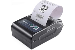 Festnight 58mm Mini Stampante Termica Portatile Stampante per Ricevute wireless Supporto per connessione USB BT Comando ESC/POS Compatibile con Windows Android iOS per Supermarket Store Restaurant