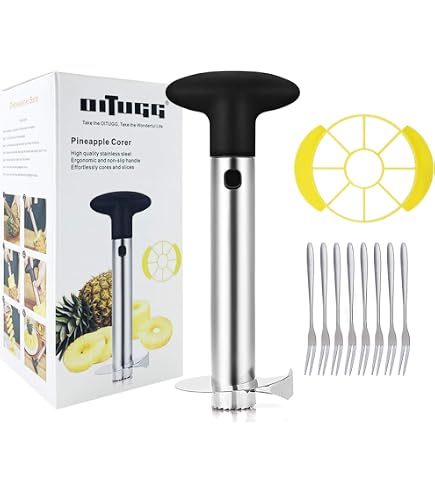 Coupe Ananas Decoupe Ananas En Acier Inoxydable, éplucheur Vide-ananas Et Trancheuse En Acier Inoxydable éplucheur Ananas