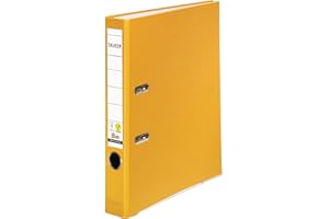 Original Falken PP-Color plastic files. Made in Germany. 5 cm narrow DIN A4 yellow ring binder vegan file folder letter folder office folder plastic folder slotted folder