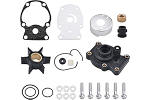 BDFHYK 393630 Water Pump Impeller Repair Kit with Housing for Johnson Evinrude, 2-Stroke(20,25,30,35 Hp) Outboard Engines Replace 393630,0393630,Sierra 18-3382