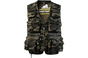 SUSHIMIAN Gilet da Pesca da Uomo Multi-Tasche Giubbotti Senza Maniche da Lavoro Gilet da Caccia Fotografia Gilet Sportivo da Trekking