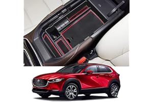 ‎LFOTPP LFOTPP Kompatibel mit Mazda CX-30 Mittelkonsole Aufbewahrungsbox, CX-30 Armlehne Organizer Tray Mittelarmlehne Handschuhfach, CX-30 Zubehör Storage Box (Rot)
