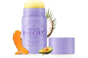 HICC PET Dog Paw Balm 0.21 oz for Dogs & Cats, Soothing Paw Balm Dogs Lick Safe, Moisturizing and Healing Dry Cracked Paws, All-Natural Dog Paw Protectors, Improves Rough Paws Relieves Odor