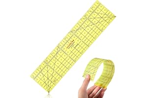 JEOPKO Hot Ironing Ruler - Inches System, Sewing Ruler, Heat Resistant - 10 x 2.5 Inches