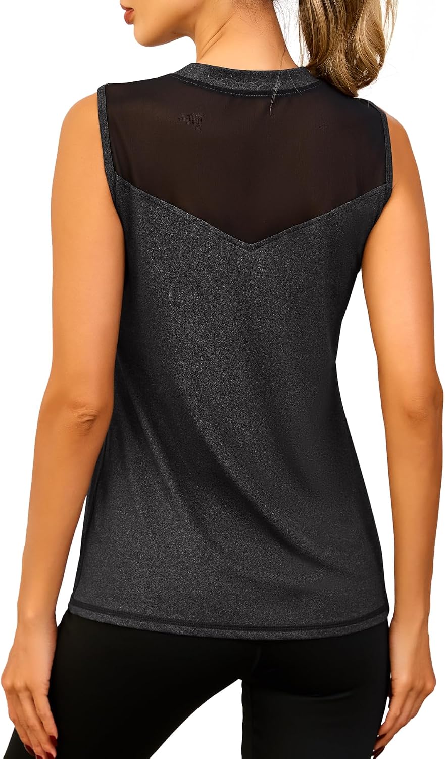 Memouniva Camiseta Tirantes Deportiva para Mujer Camisetas sin Mangas Yoga Fitness Top Deportivo Mujer