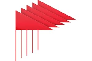 RATKIL Mole Trap Markers – Bright & Durable Metal Flags for Lawn, Garden & Rodent Control – Helps Prevent Damage to Mowers and Garden Equipment – Safe, Weatherproof & Reusable (Pack of 5)