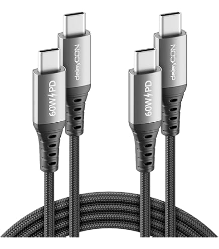 deleyCON USB C Oplader (Sneloplader) USB-C Netvoeding voor iPhone 17, 16, 15, Pro, Air, Max, iPad, AirPods 4, AirPods Max, Watch, Galaxy S25/S24/S23, Pixel, Telefoon, PD 3.0 Charger - Wit