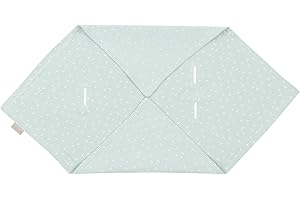 KraftKids Decke für Babyschale in Musselin mint Pusteblumen, 75 x 75 cm große Baby-Decke, luftige und praktische Musselin Decke für heiße Tage im Sommer