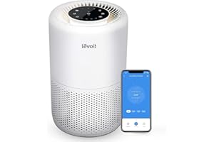 LEVOIT Purificatore d'Aria Smart con Filtro HEPA, Depuratore con APP e Alexa, Rimuove 99,97% di Allergeni Fumo Polvere Polline di Pet Odore, Vento Forte, Modalità di Sonno per Casa 35m²,Core 200S