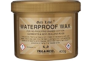 Gold Label Waterproof Wax for Re-Proofing Wax Cotton Clothing & Horse Turnout Rugs 400g
