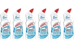 Harpic Lot de 6 Gels WC Javel Ultra Blancheur - 750 ml
