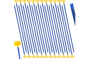 ZOYDP Frecce con Ventosa 42cm, 24 Pezzi Bersaglio per Frecce Ventosa Sostituzione Set in ABS, Blu Frecce Ventosa per Arco Bambini per Ragazzi e Ragazze, per L'Arco Che Allenati Giocattoli
