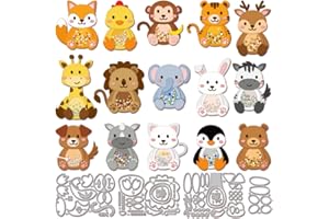 GLOBLELAND Fustelle a forma di giraffa, per fai da te, scrapbooking, in metallo, a forma di animale, per realizzare biglietti, goffratura, album fotografici, decorazioni artigianali