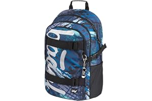 Baagl Schulrucksack für Jungen Mädchen Teenager - Skateboard Rucksack - Kinderrucksack mit Laptopfach und Brustgurt für Schule
